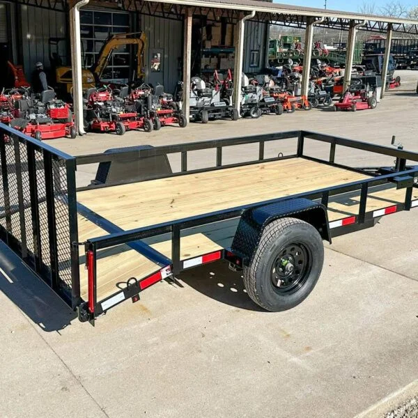 6.4×12 Powder Coated Dovetail Utility Trailer 3500lb Axle - Image 5
