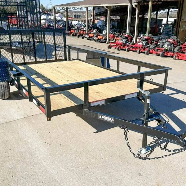 6.4×12 Powder Coated Dovetail Utility Trailer 3500lb Axle - Image 3